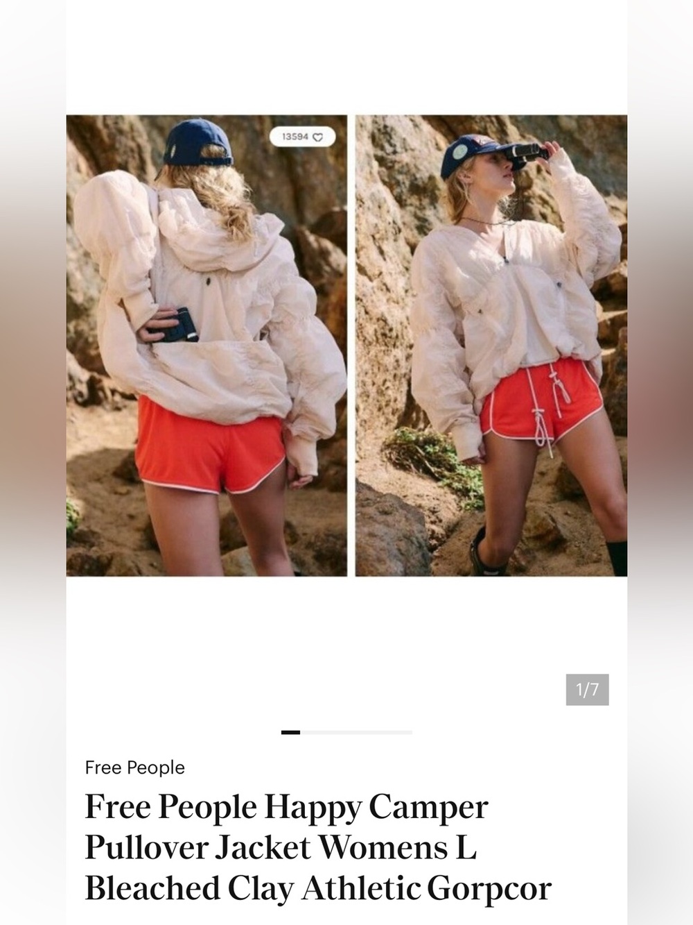 We The Free Free People Happy Camper Oversized Hooded Puffer Jacket - Picture 16 of 16